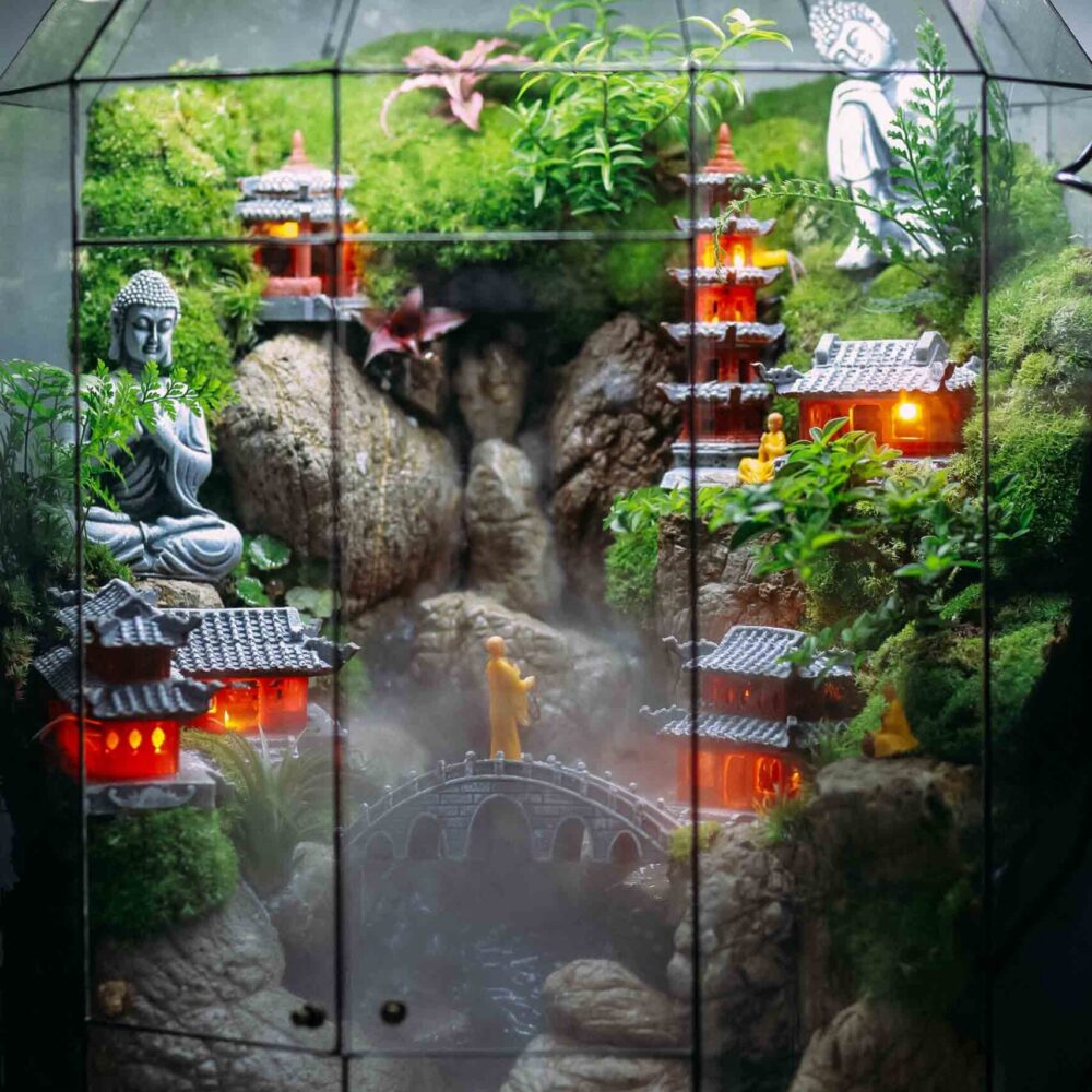 Tiểu Cảnh Phật Giáo 40x40x50cm