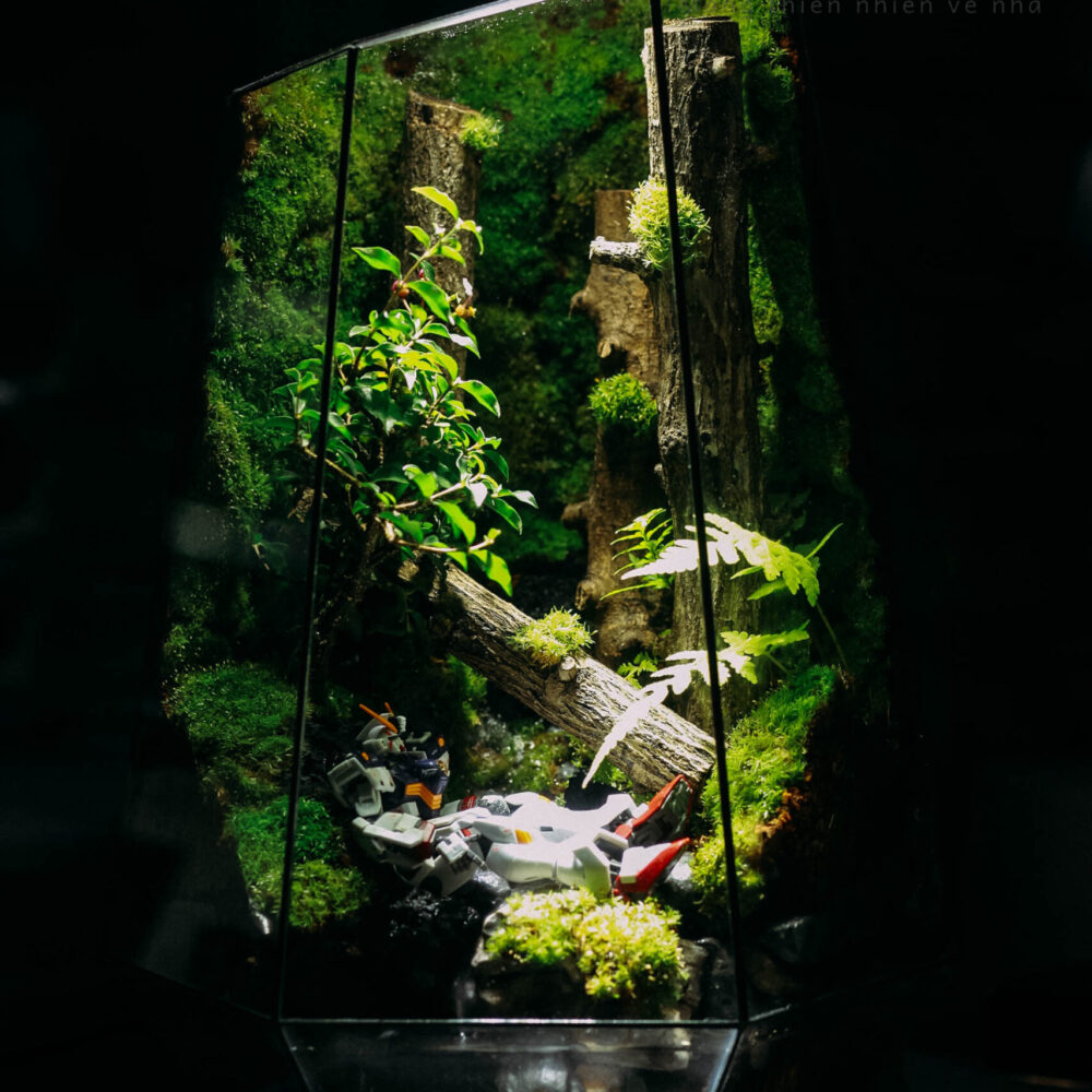 Gundam lost in deep forest