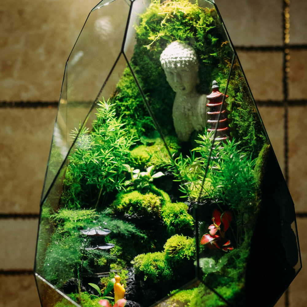 Nhất Tâm Bái Phật Tank 30x30x40cm