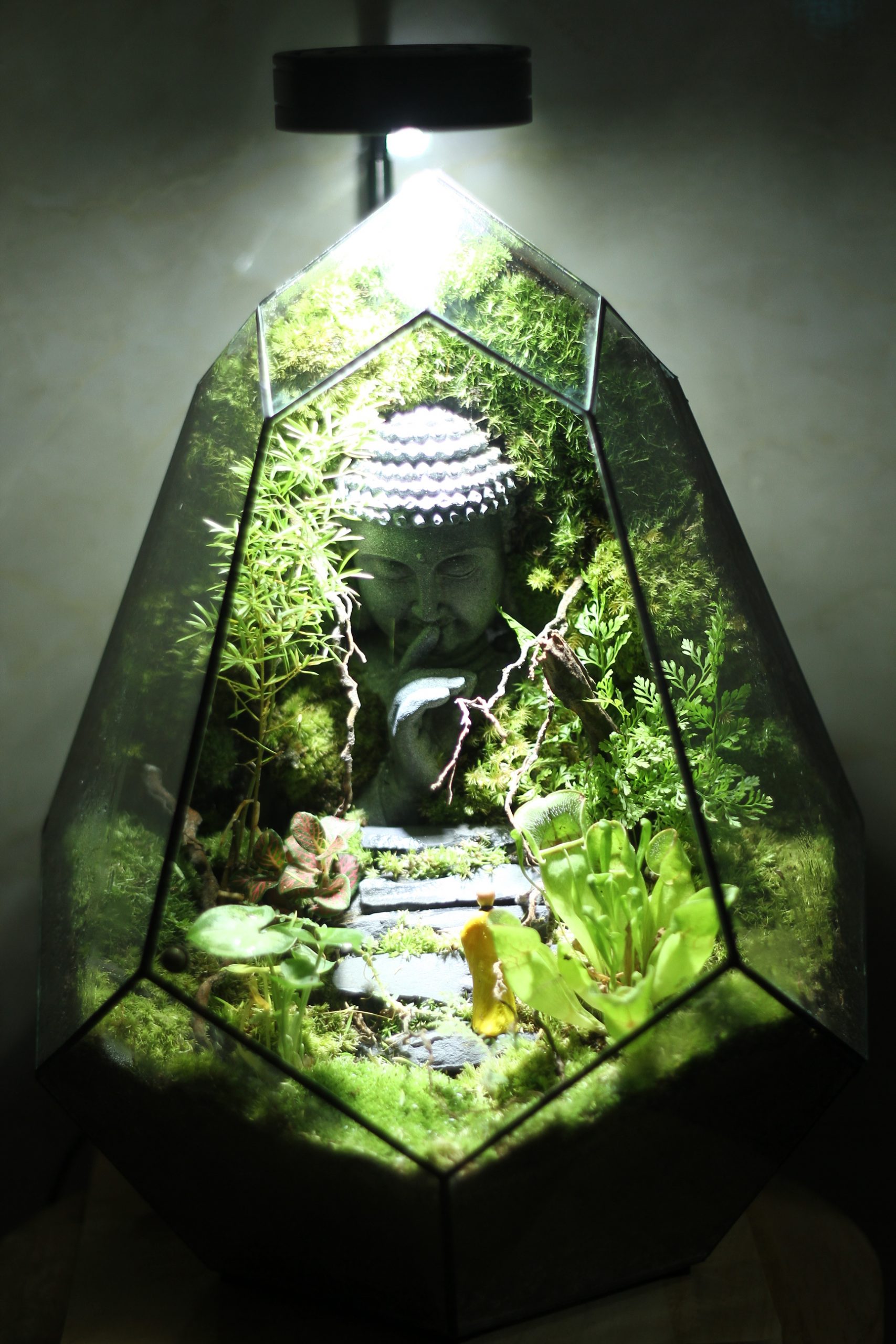 Thiền Sư Bái Phật 25x25x35cm