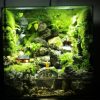 Tiểu Cảnh Bái Phật Có Thác 40x30x40cm