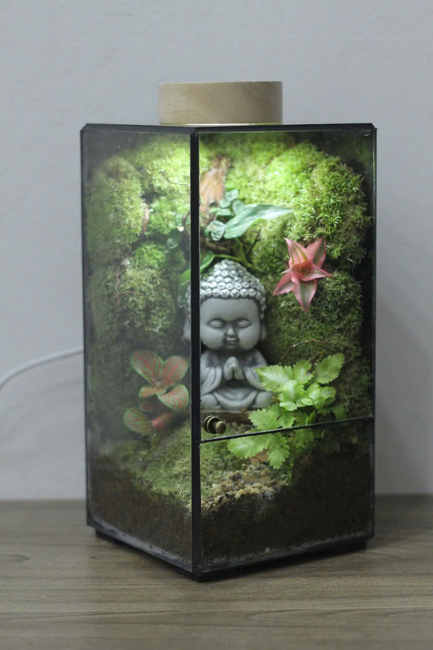 Chú Tiểu Ngồi Thiền 10x10x20cm